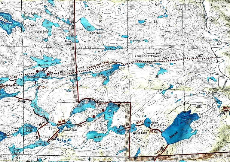 McKenzie Map Mine Lake area